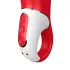 Satisfyer Power Flower - vibrator - opladelig vandtæt - rød