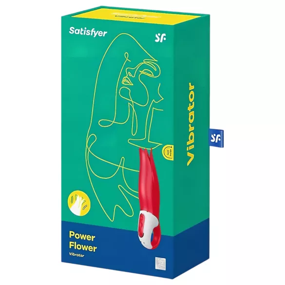Satisfyer Power Flower - vibrator - opladelig vandtæt - rød