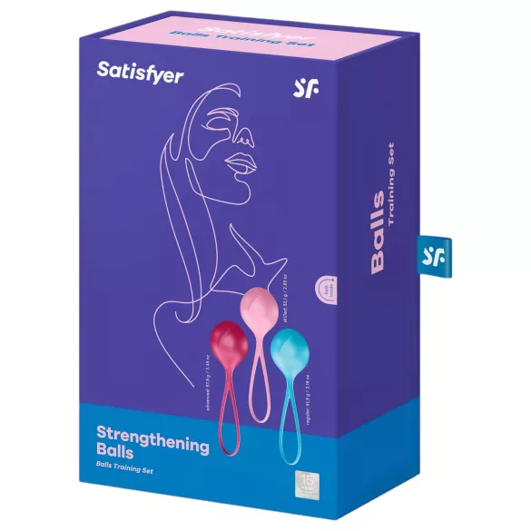 Satisfyer - bækkenbundskugler sæt - 3 stk - geishakugler