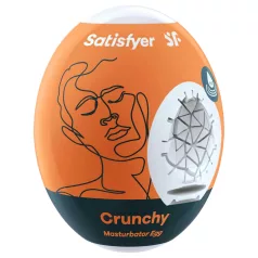   Satisfyer Egg Crunchy - masturbatoræg - tekstureret inderside - 1 stk
