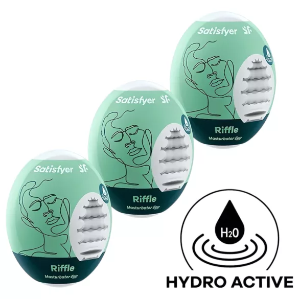 Satisfyer Egg Riffle - æg onanator sæt - 3 stk