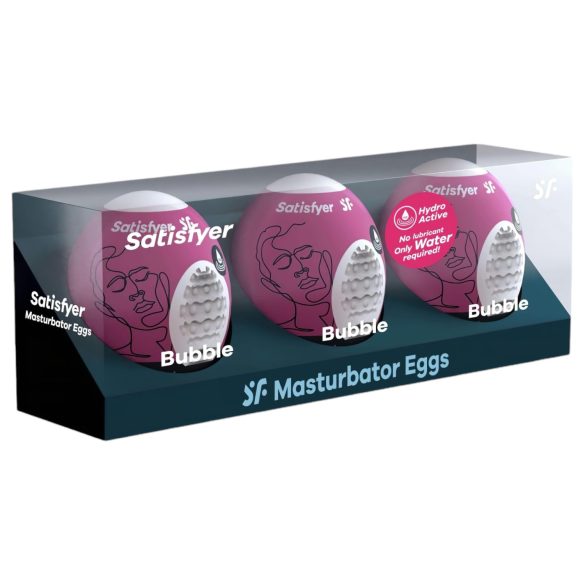 Satisfyer Æg Bubble - æg onaniprodukt (3 stk.)