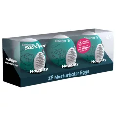 Satisfyer Egg Naughty - masturbatoræg sæt - 3 stk