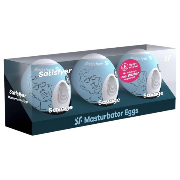 Satisfyer Egg Savage - æg onani sæt (3 stk)