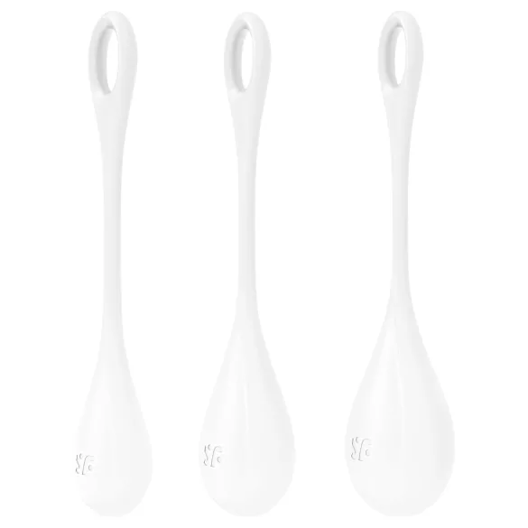 Satisfyer - bækkenbundskugler sæt - 3 stk - hvid