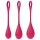 Satisfyer Yoni Power 1 - Geishakugle Sæt - Rød (3 Dele)