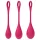 Satisfyer - bækkenbundskugler sæt - 3 stk - rød