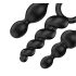 Satisfyer Booty Call - anal plug sæt - sort (3 dele)