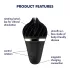 Satisfyer Sweet Treat - klitorisvibrator med rotation - genopladelig - sort