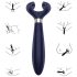 Satisfyer Endless Fun - genopladelig, vandtæt parvibrator (blå)