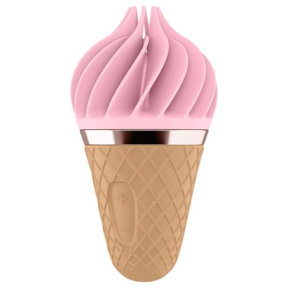 Satisfyer Sweet Treat - genopladelig roterende klitorisvibrator (pink-brun)