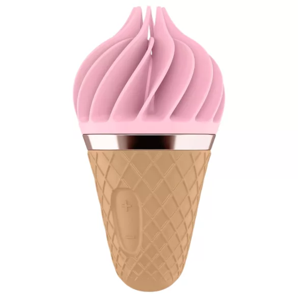 Satisfyer Sweet Treat - genopladelig, roterende klitorisvibrator (pink-brun)