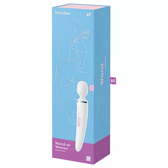 Satisfyer Wand-er Woman - vandtæt massagevibrator (hvid)