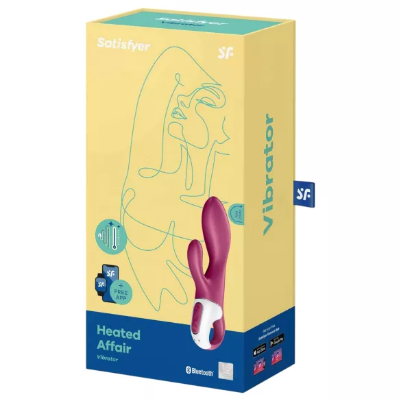 Satisfyer Heated Affair - klitorisvibrator med varme - rød