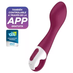   Satisfyer Hot Spot - G-punktsvibrator med varme - genopladelig - rød