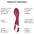 Satisfyer Hot Spot - genopladelig G-punkt vibrator med varmefunktion (rød)