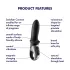 Satisfyer Hot Passion - App-styret varmende analvibrator (sort)