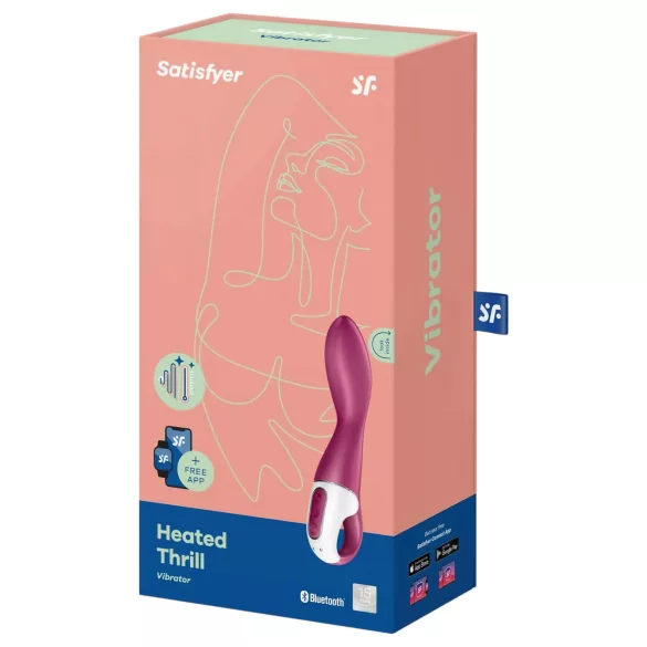 Satisfyer Heated Thrill - App-styret varmende vibrator (rød)
