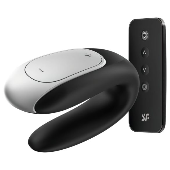 Satisfyer Double Fun - smart vandtæt parvibrator (sort)