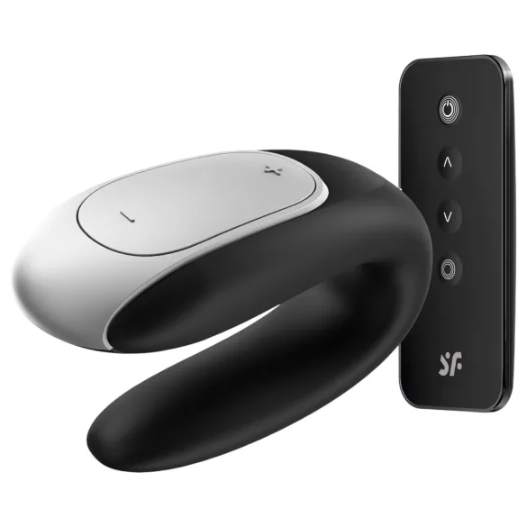 Satisfyer Double Fun - App-styret parvibrator (sort)