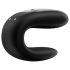 Satisfyer Double Fun - smart vandtæt parvibrator (sort)