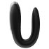 Satisfyer Double Fun - smart vandtæt parvibrator (sort)
