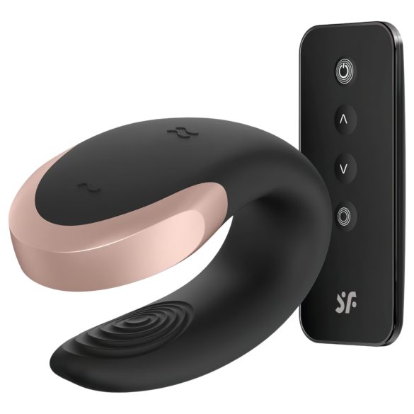 Satisfyer Double Love - smart, trådløs par-vibrator (sort)