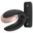 Satisfyer Double Love - smart, trådløs par-vibrator (sort)