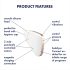 Satisfyer Love Triangle - smart luftbølge klitoris stimulator (hvid)