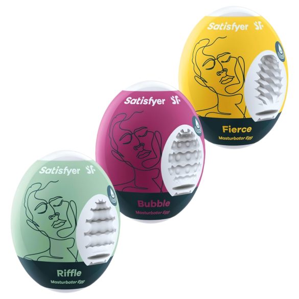 Satisfyer Egg RBF - 3-delt æg masturbatorsæt