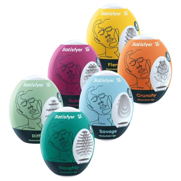Satisfyer Æg Sæt - æg-onani-sæt (6 stk)