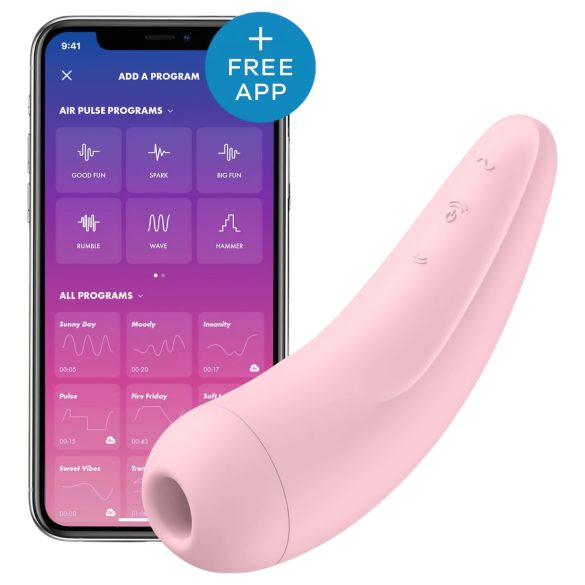 Satisfyer Curvy 2+ - smart lufttryks klitorisstimulator (pink)