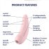 Satisfyer Curvy 2+ - smart lufttryks klitorisstimulator (pink)