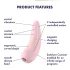Satisfyer Curvy 2+ - klitorisvibrator med lufttryk - pink