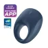 Satisfyer - penisring med vibration - blå - stærk vibrator ring