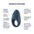 Satisfyer Mighty One - Smart vibratorisk penisring (blå)