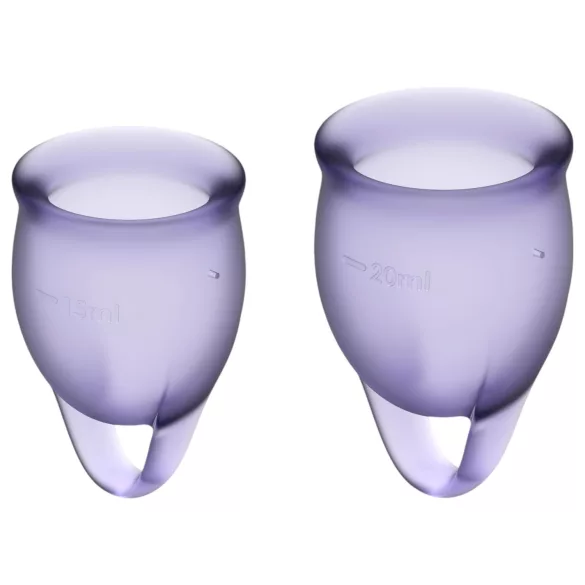 Satisfyer - menstruationskop sæt - silikone - lilla