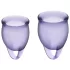 Satisfyer - menstruationskop sæt - silikone - lilla