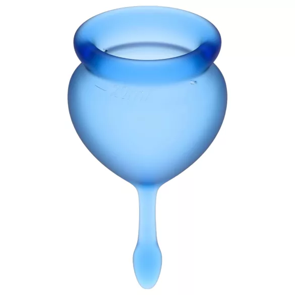 Satisfyer Feel Good - silikone menstruationskop-sæt (blå, 2 stk.)