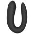Satisfyer Double Joy - smart, vandtæt parvibrator (sort)