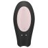 Satisfyer Double Joy - smart, vandtæt parvibrator (sort)