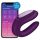 Satisfyer Double Joy - smart, vandtæt parvibrator (lilla)