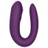 Satisfyer Double Joy - smart, vandtæt parvibrator (lilla)