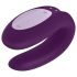 Satisfyer Double Joy - smart, vandtæt parvibrator (lilla)