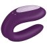 Satisfyer Double Joy - smart, vandtæt parvibrator (lilla)