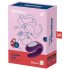 Satisfyer Double Joy - smart, vandtæt parvibrator (lilla)