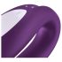 Satisfyer Double Joy - smart, vandtæt parvibrator (lilla)