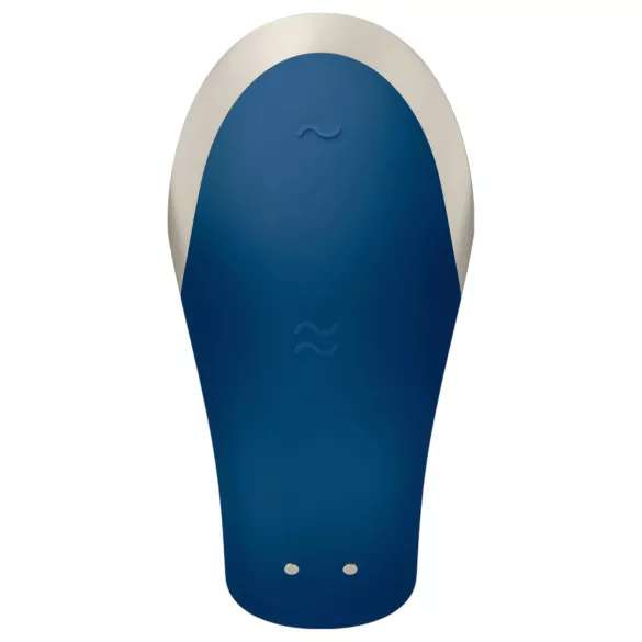 Satisfyer Double Love - App-styret parvibrator (blå)