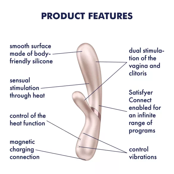 Satisfyer Hot Lover - App-styret vibrator (sølv)