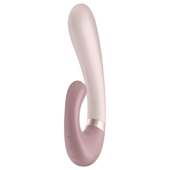 Satisfyer Heat Wave - smart, opvarmende vibrator med arm (beige)